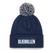 Bellatio Decorations Oliebollen muts met pompon - one size - navy