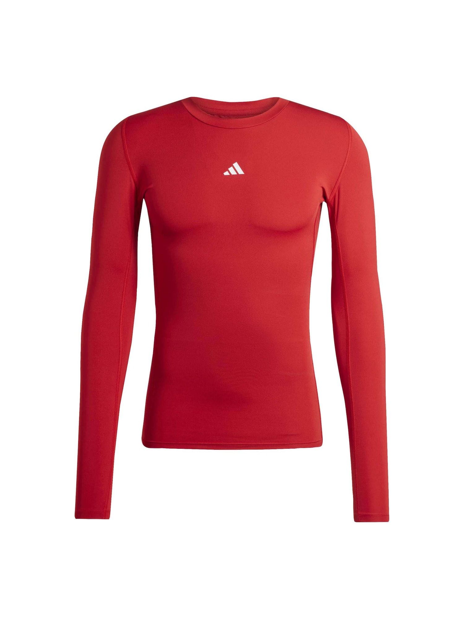 adidas jongens Techfit Aeroready Longsleeve Youth Shirt, team power red 2, 7-8 Years