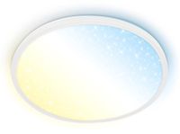 B.K.Licht BRILONER Slim CCT Plafondlamp Ø37,5 cm Wit Kunststof