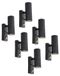 Blenda Set van 6 Wandlamp Zwart - 2700K Warm Wit - 8 watt 690 lumen - Bewegingssensor en Schemerschakelaar - IP44 Waterdicht - Up & Downlight