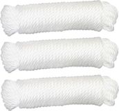 AMIG Paracord touw - 3x - 15 meter - D5mm - 110kg - Polypropyleen - Wit