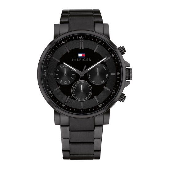 Tommy Hilfiger TH1710590 Tyson Heren Horloge - Zwart - 44 mm