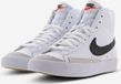 Nike Blazer Mid '77 Kinder Unisex Hoge Sneakers Leer Wit Zwart Maat 38.5