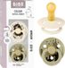 Moomin x BIBS Colour Fopspeen - 6-18 mnd - 2-pack - Rond - Ivory/Khaki