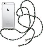 iMoshion Hoesje iPhone 6/6s - Backcover met Koord - Transparant/Groen
