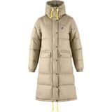 Fjällräven Expedition Long Down Parka Beige M Vrouw
