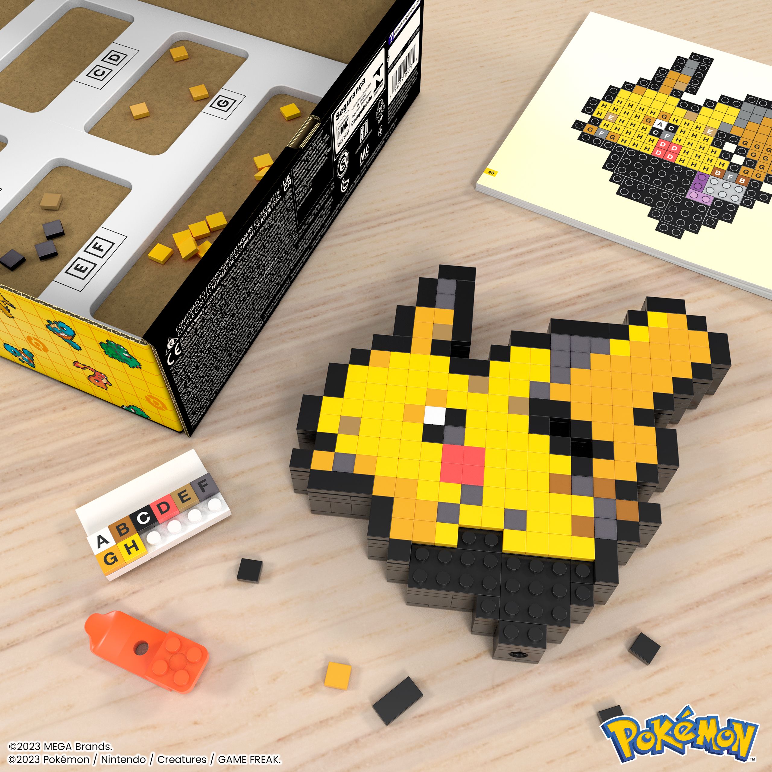 Mega Construx Pokémon Pikachu Pixel Art Building Set