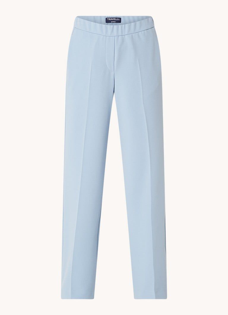 Gardeur High Waist Straight Fit Trousers with Pockets