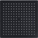 Pommeau de douche pluie acier inoxydable 25x25 cm carré noir