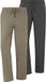 Jan Vanderstorm herren Broek, Set Van 2 - 56 - zwart - Plus Size