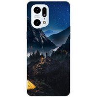 Oppo Bedrukt siliconen hoesje compatibel met Oppo Find X5 Pro Seul en montagne