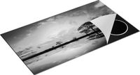 Chefcare Inductie Beschermer Silhouet van Bomen Zwart Wit 95x55 cm