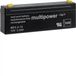 Hager BEKA reservebatterij 12V 2,2Ah, model RFA400D, voor centrale toepassingen