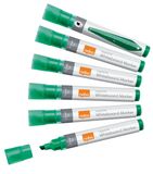 Nobo 1915385 markeerstift 10 stuk(s) Beitelvormige punt Groen
