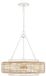 Quoizel Waylon Hanglamp - 4x E27 - 60W - Wit