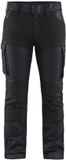 Blåkläder Dames service werkbroek denim stretch 7147-1147 - Marineblauw/Zwart - C38