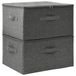vidaXL Opbergboxen, 2 stuks, stof, 43x34x23 cm, antraciet