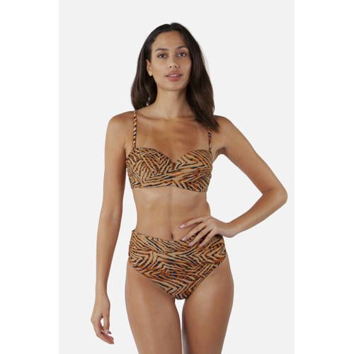 Barts Yindi Bikini Bottom - Beige/Dark Blue/Orange