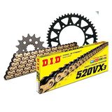 Kettingset DID Kettingset staal 520VX3 / 112 eindeloos voor Honda NX Dominator 650 cc Bj. 1991-1994