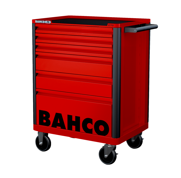 Bahco Gereedschapswagen E72 26" met 6 lades rood