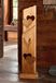 Dekoleidenschaft colonne décorative "Willkommen" en bois 80 cm de haut avec 2 cœurs en métal aspect rouille
