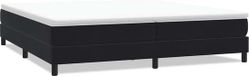 vidaXL Boxspringbed zonder matras 200x210 cm fluweel zwart
