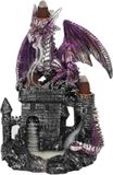 Something Different Backflow Wierookhouder Purple Dragon on Castle Zwart
