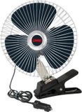 Lampa Autoventilator 12V met handige klembevestiging - Zwart