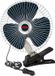 Lampa Autoventilator 12V met handige klembevestiging - Zwart