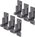 Alberts DURAVIS® plaatduim met DI-haak, zwart diamant duplex gecoat, penmaat Ø13 mm, plaat 100 x 35 mm, set van 6