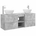 vidaXL Badkamerkastenset 3 st Betongrijs 49,5 x 35 x 63 cm