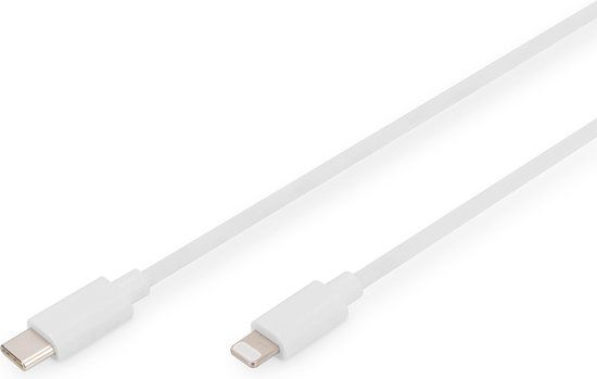 Digitus DB-600109-010-W Lightning-kabel 1 meter Wit