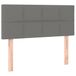 VidaXL Hoofdbord 90x5x78/88 cm stof gris foncé