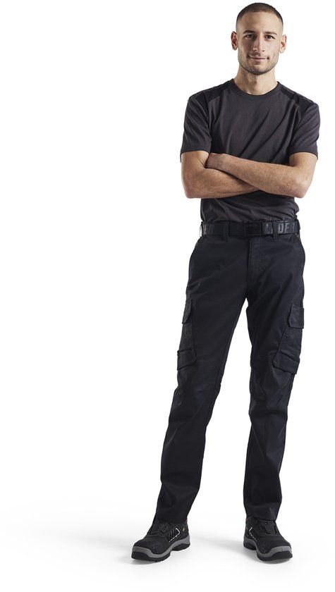 Blåkläder Industrie werkbroek stretch 1444-1832 - Zwart/Donkergrijs - C44
