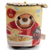 NICI Set Rode Panda Akai, 8 cm in geschenkdoos 8,5 x 6,5 x 10 cm - 63385