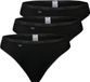 Sloggi Basic+ Tai 3p damesslip (3 stuks), zwart (black), 36