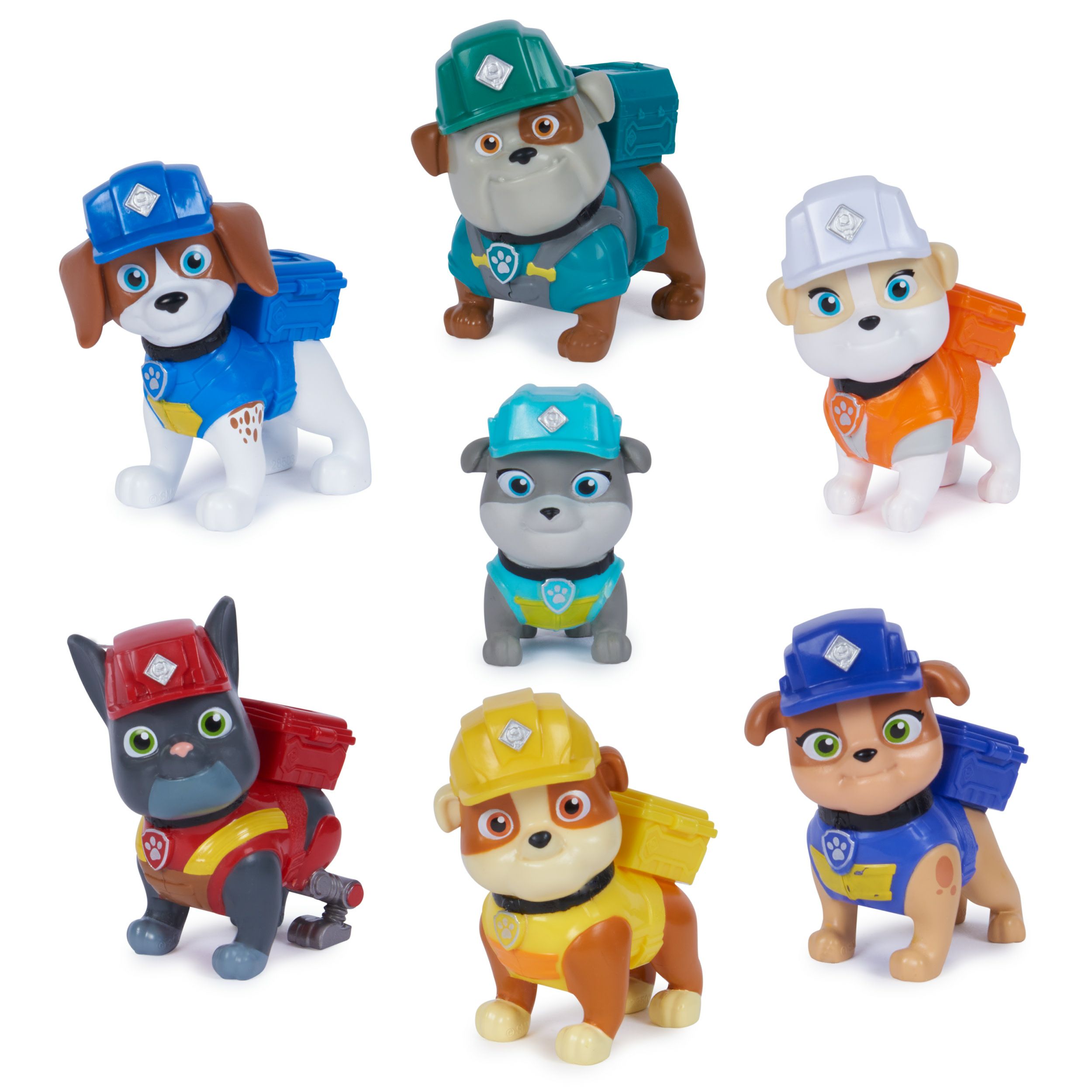 Rubble & Crew - Cadeauset met 7 speelfiguren - PAW Patrol speelgoed