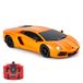 CMJ RC Cars Lamborghini Aventador officiële gelicentieerde afstandsbediening auto voor kinderen met werkverlichting, radiogestuurde op weg RC auto 1:24 model, 2,4 Ghz oranje, geweldig speelgoed voor jongens en meisjes