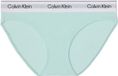 Calvin Klein Slip de bikini - Femme - Vert - Logo - Coton/Modal/Élasthanne