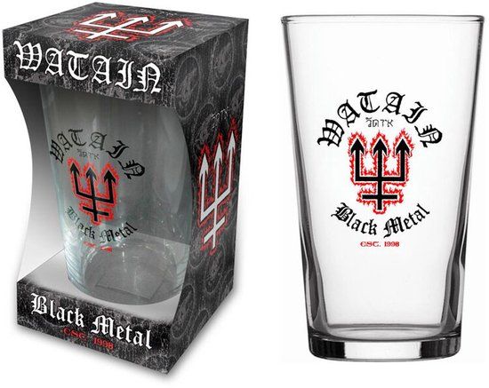 Watain Est. 1998 Unisex Bierglas - transparant - Glas