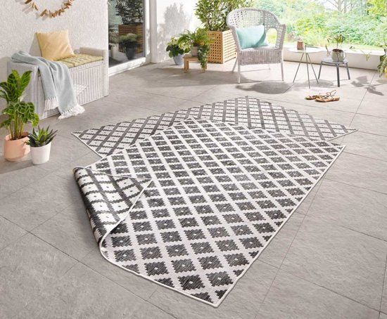 Bougari Nizza Vloerkleed - 120x170 cm - Grijs & Crème