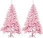 Merkloos / Sans marque Haushalt International 2x stuks kunst kerstbomen/kunstbomen roze 180 cm