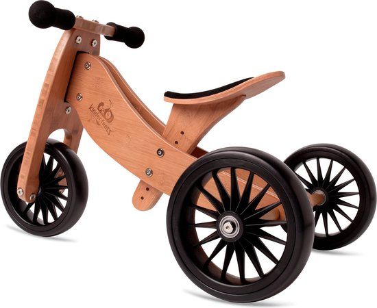 Kinderfeets 2-in-1 Loopfiets & Driewieler Tiny Tot Plus - Bamboe
