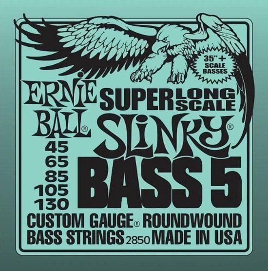 Ernie Ball 2850 Super Long Scale Slinky Bass 5