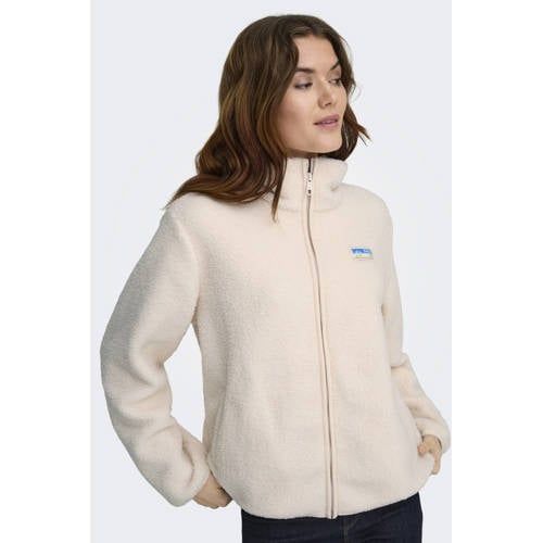 ONLY ONLEVA TEDDY JACKET CS OTW - Meisjes - Gewatteerde jas - Polyester - Maat M - Ecru