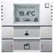 ABB Busch-Jaeger Élément de commande KNX 2/4 voies avec régulateur de température ambiante inox pur 6128/28-866 2CKA006134A0325