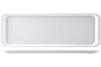 H&H Vassoio Con Bordo In Melamina Cm40X20X2 Bianco