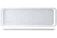 H&H Vassoio Con Bordo In Melamina Cm40X20X2 Bianco