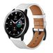 By Qubix Qubix - Lederen bandje voor Samsung Galaxy Watch 3-41mm - Wit