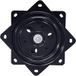 Gedotec Ferrure rotative en acier 360° noir, 175 x 175 mm - capacité de charge 100 kg